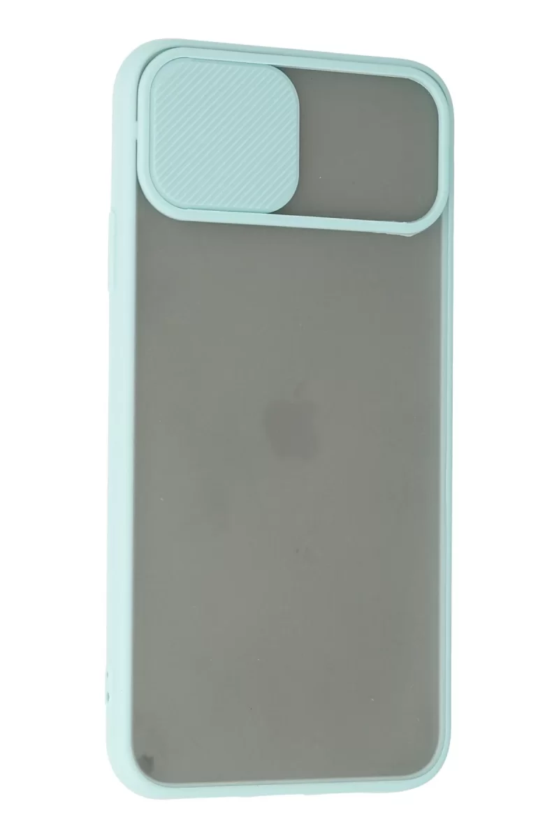 Newface Apple iPhone 11 Pro Kılıf Palm Buzlu Kamera Sürgülü Silikon - Turkuaz