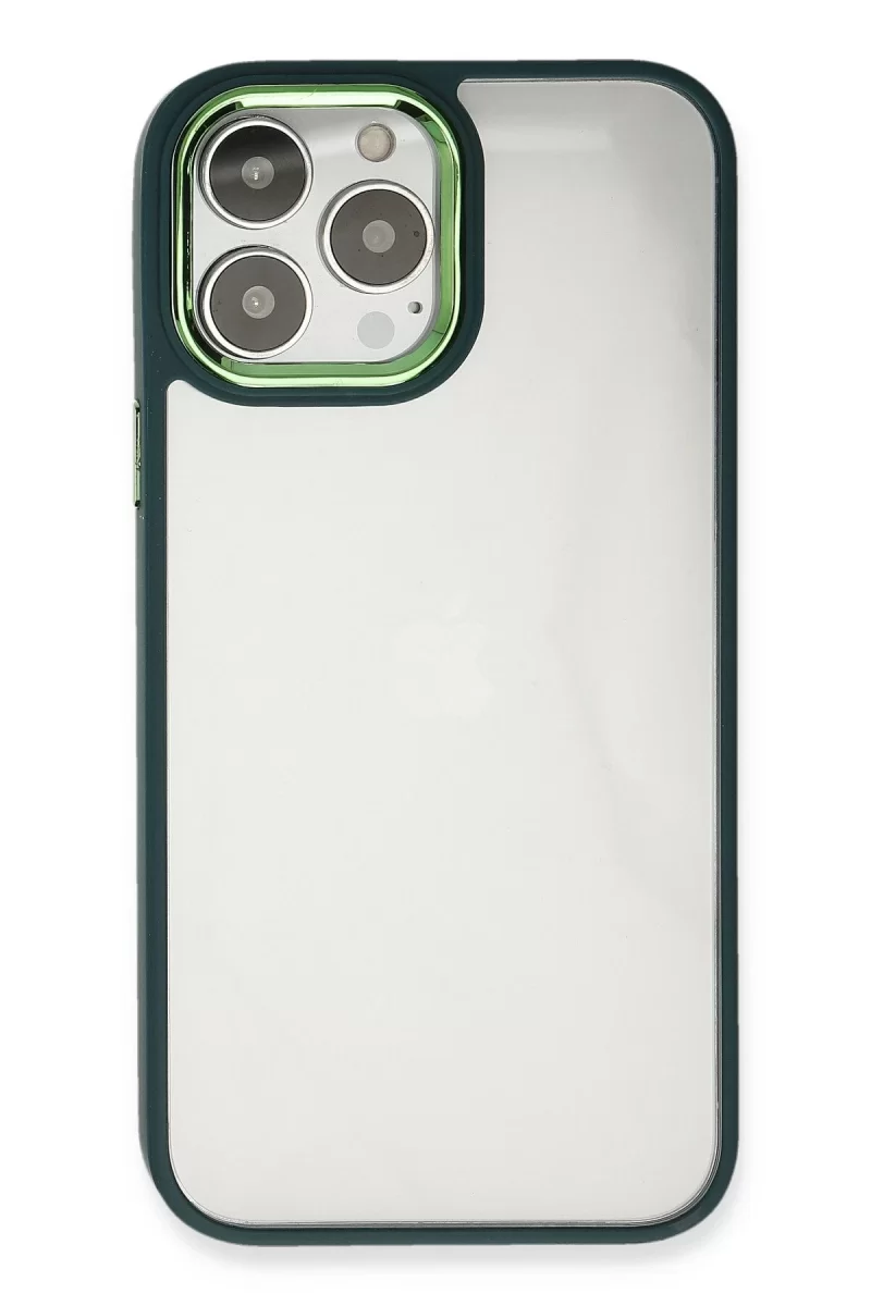 Newface Apple iPhone 14 Pro Max Kılıf Dora Kapak - Haki Yeşil