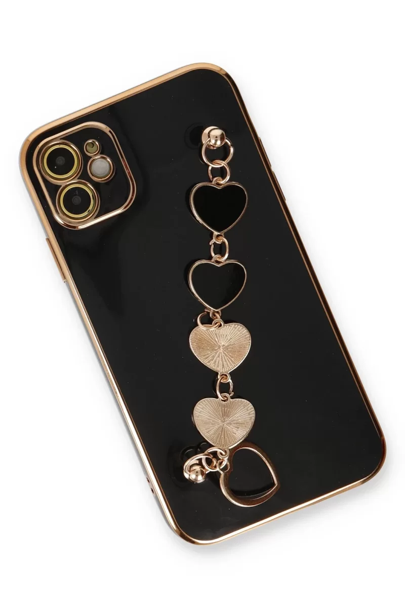 Newface Apple iPhone 12 Kılıf Esila Silikon - Siyah