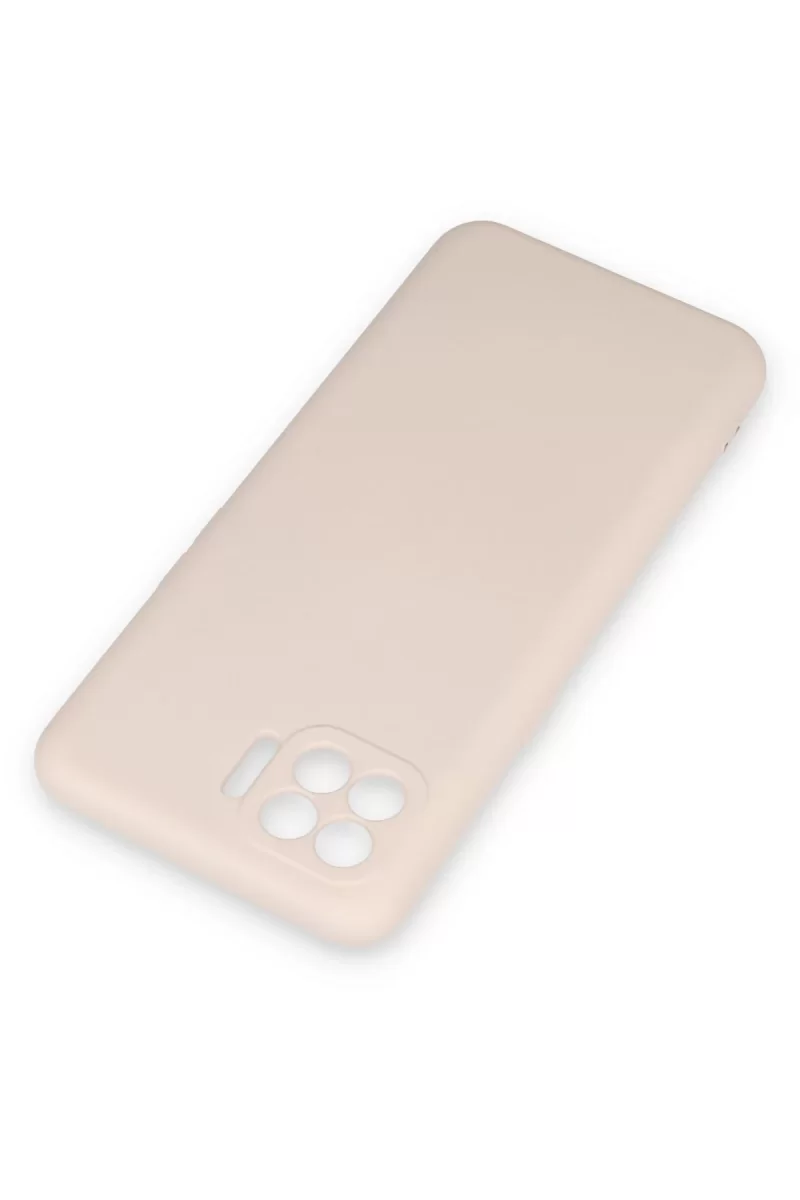 Newface Oppo Reno 4 Lite Kılıf Nano içi Kadife Silikon - Pudra