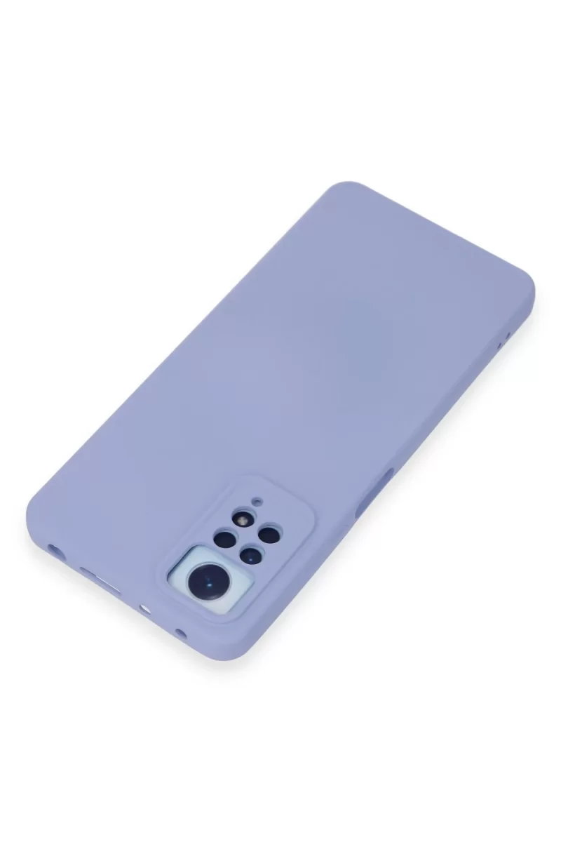 Newface Xiaomi Redmi Note 12 Pro 4G Kılıf Nano içi Kadife Silikon - Lila