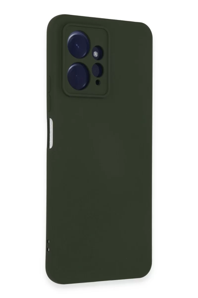 Newface Xiaomi Redmi Note 12 4G Kılıf Nano içi Kadife Silikon - Koyu Yeşil