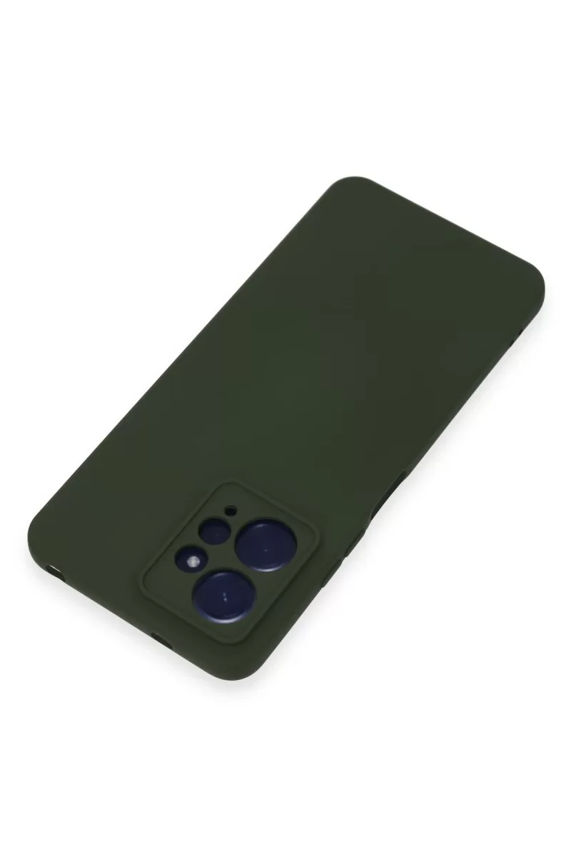 Newface Xiaomi Redmi Note 12 4G Kılıf Nano içi Kadife Silikon - Koyu Yeşil
