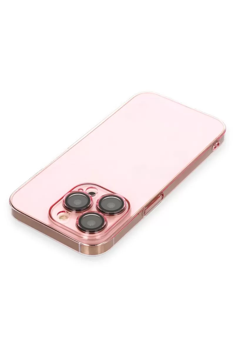 Newface Apple iPhone 13 Pro Max Kılıf Armada Lensli Kapak - Rose Gold