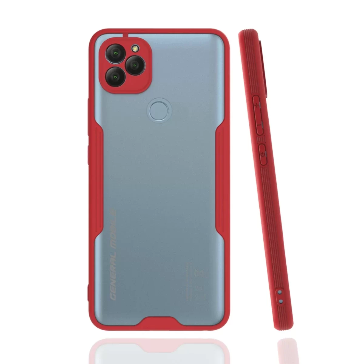 Newface General Mobile GM 22 Kılıf Platin Silikon - Kırmızı