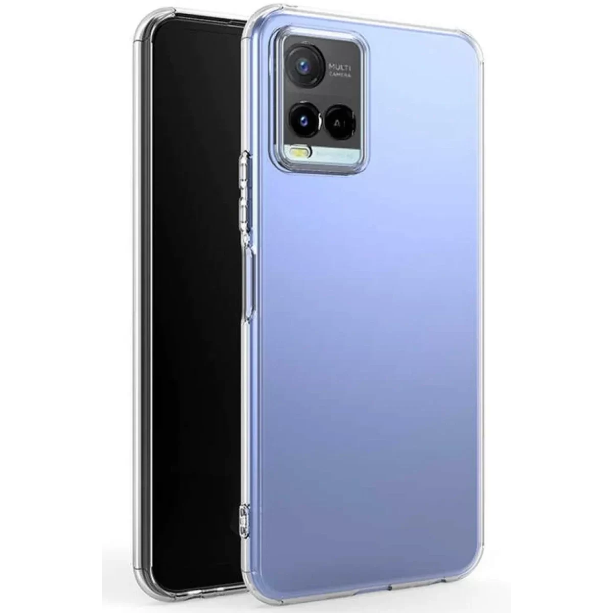 Newface Vivo Y21S Kılıf Lüx Şeffaf Silikon