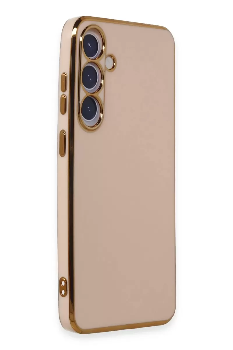 Newface Samsung Galaxy S24 Plus Kılıf Volet Silikon - Pembe