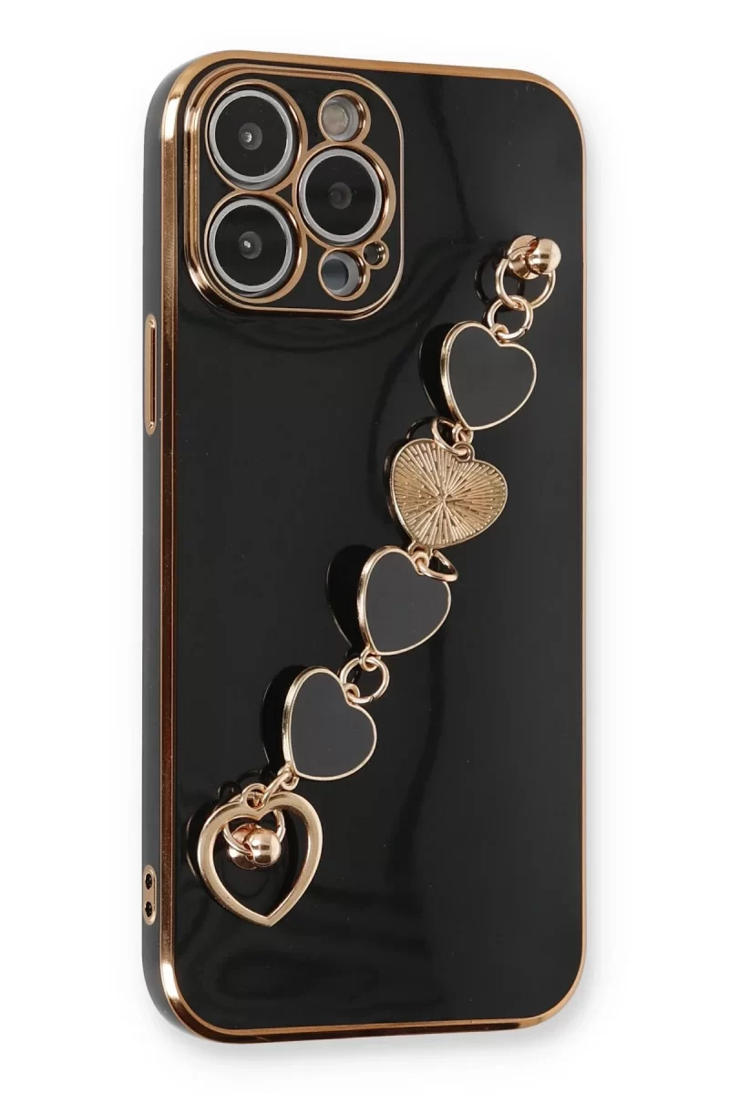 Newface Apple iPhone 13 Pro Max Kılıf Esila Silikon - Siyah