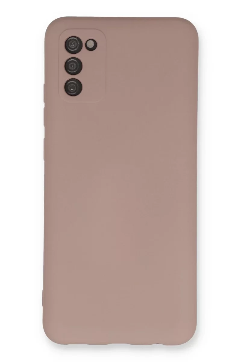 Newface Samsung Galaxy A03S Kılıf Nano içi Kadife Silikon - Pudra
