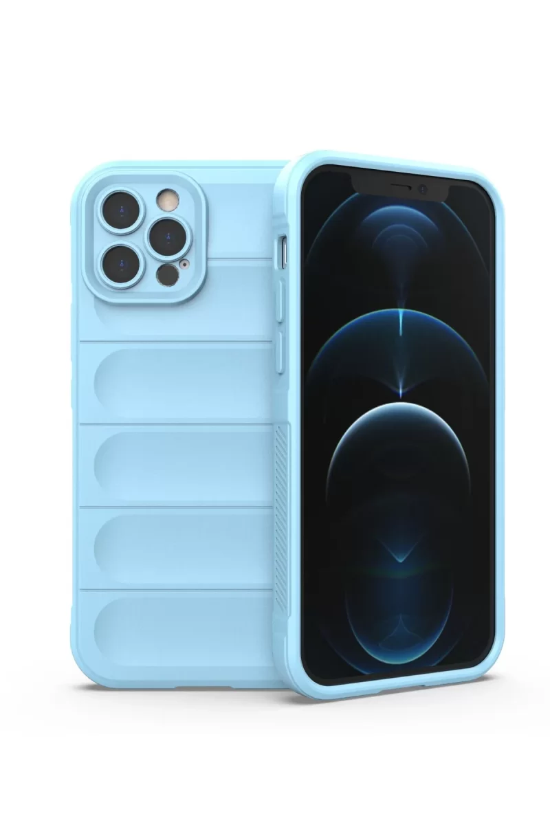 Newface Apple iPhone 12 Pro Kılıf Optimum Silikon - Sky Blue