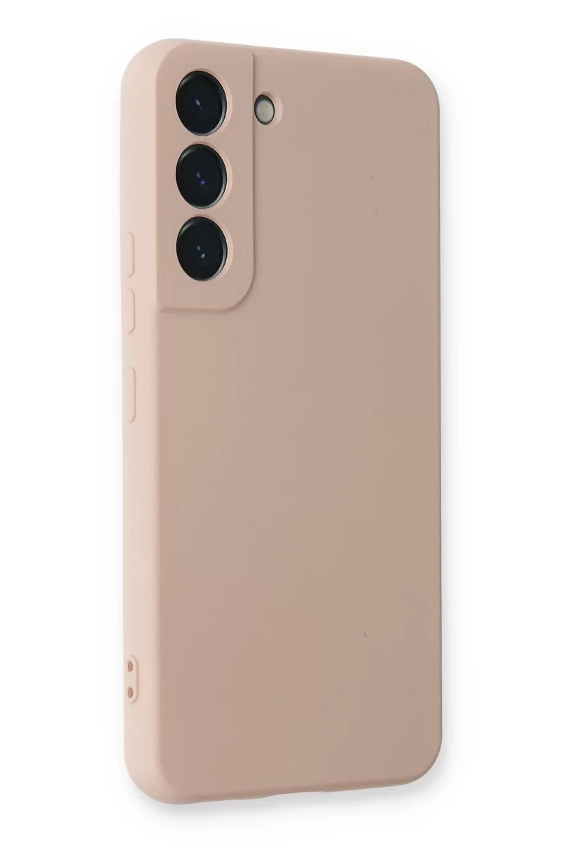 Newface Samsung Galaxy S22 Plus Kılıf Nano içi Kadife Silikon - Pudra