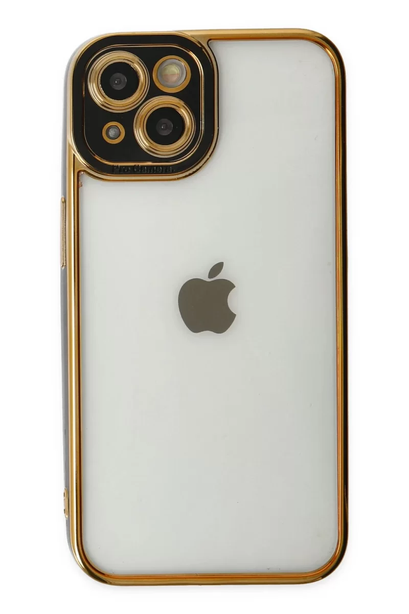 Newface Apple iPhone 14 Plus Kılıf Liva Lens Silikon - Siyah