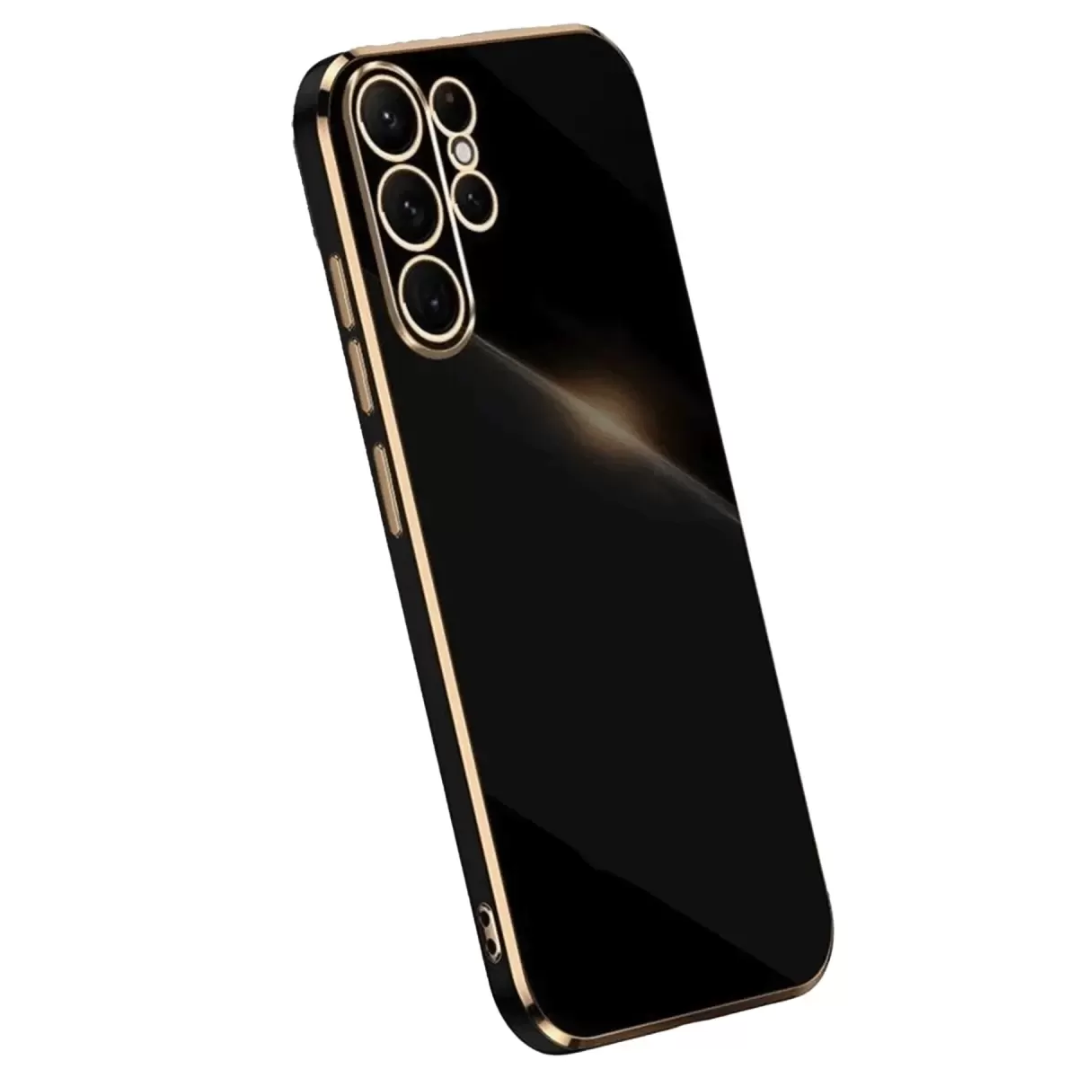 Newface Samsung Galaxy S24 Ultra Kılıf Volet Silikon - Siyah