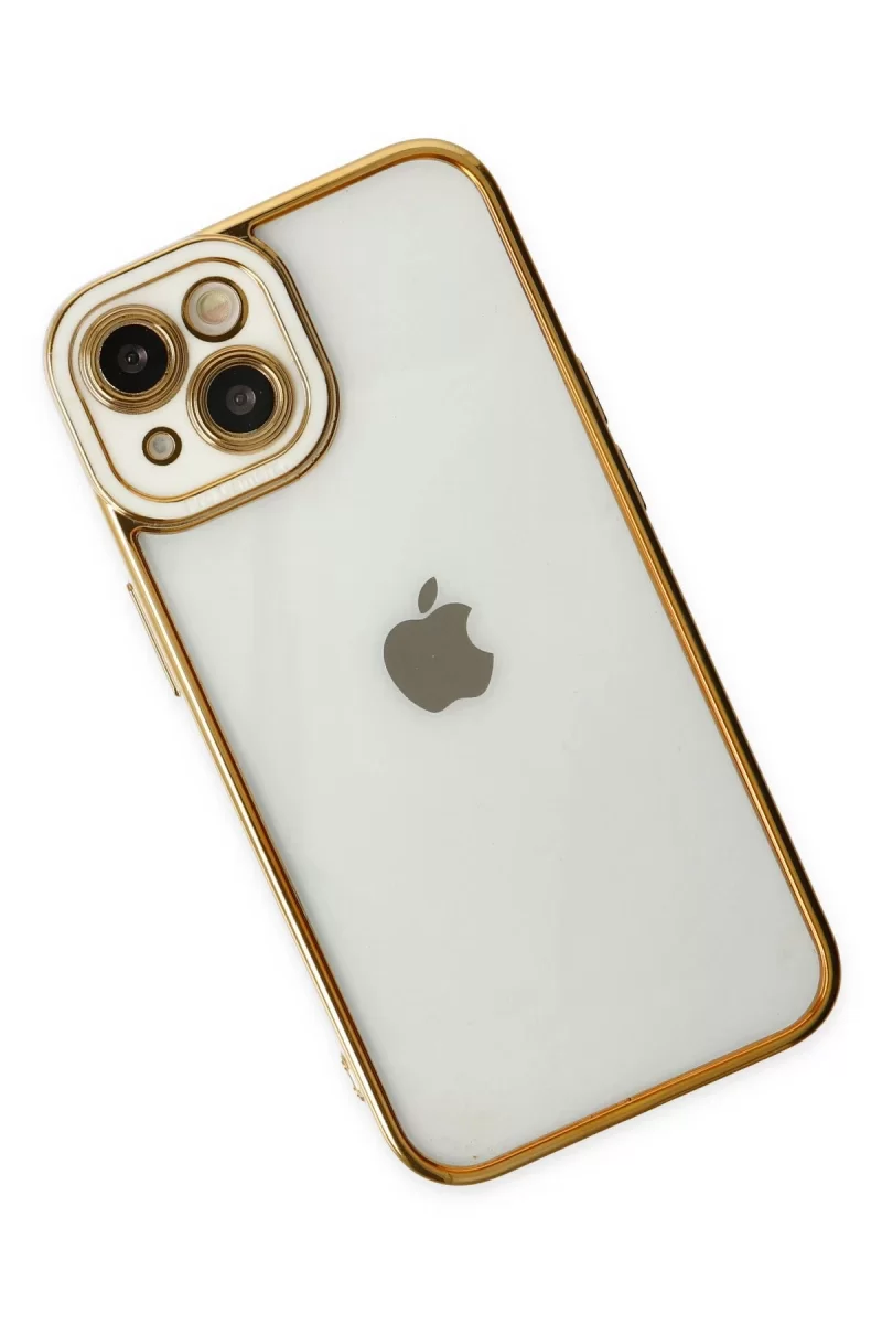 Newface Apple iPhone 14 Plus Kılıf Liva Lens Silikon - Beyaz