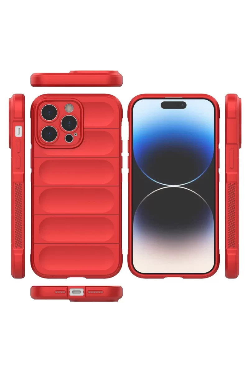 Newface Apple iPhone 14 Pro Kılıf Optimum Silikon - Kırmızı