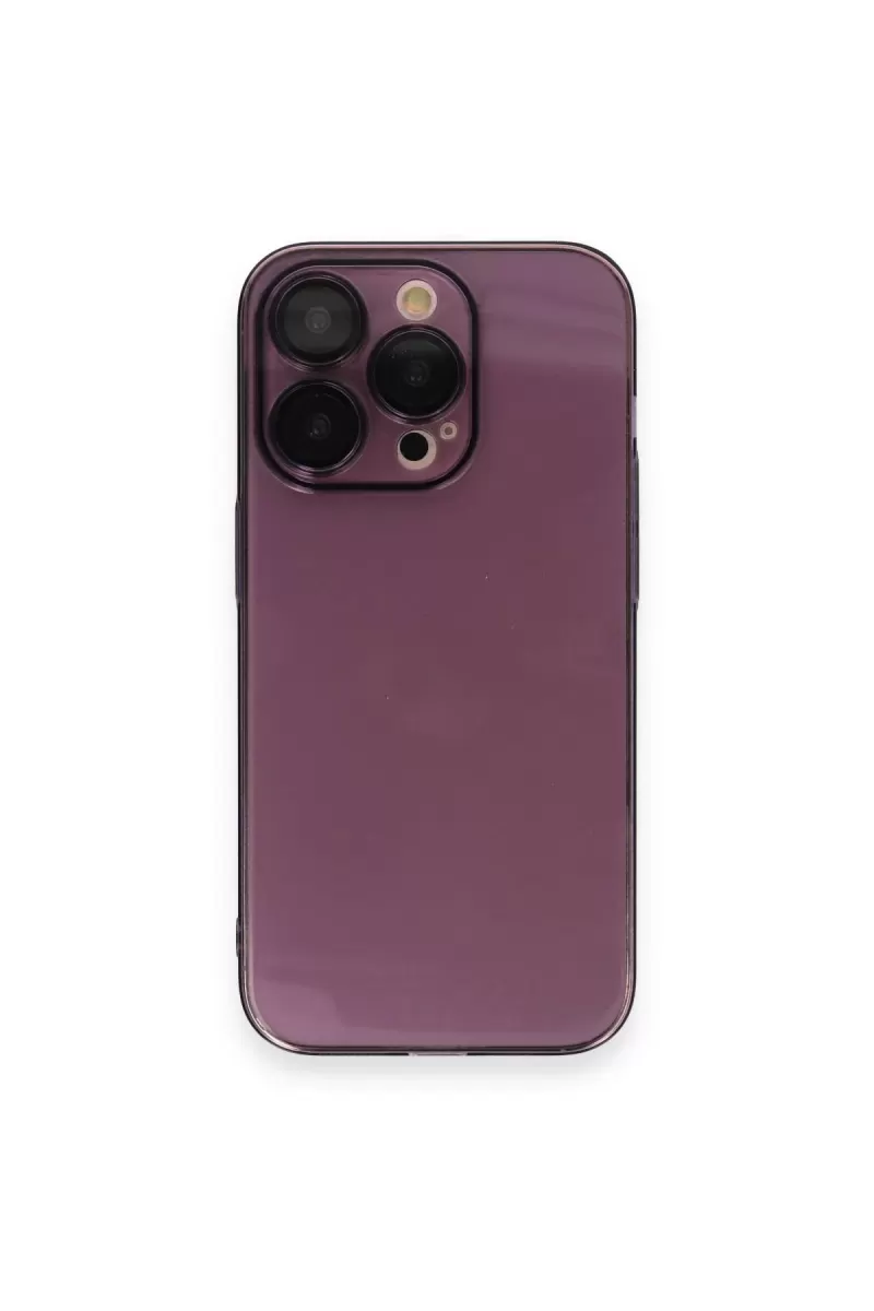 Newface Apple iPhone 14 Pro Kılıf Armada Lensli Kapak - Derin Mor