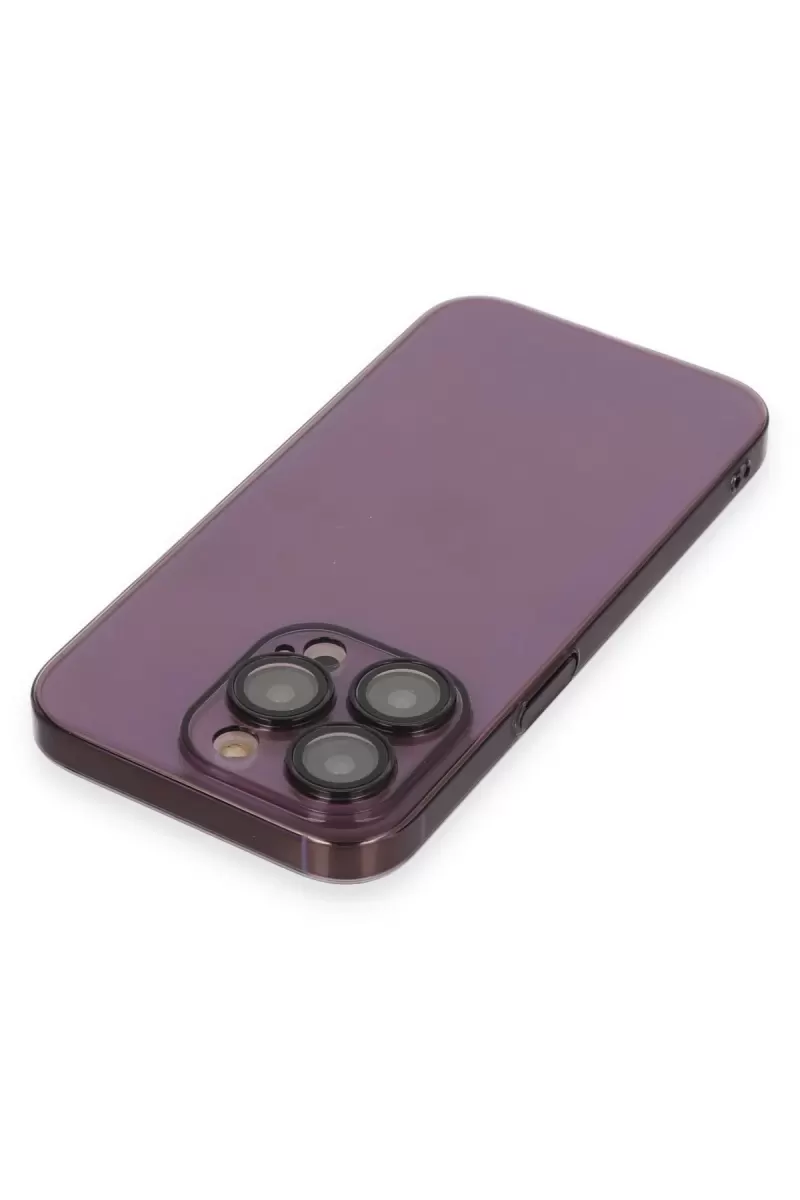 Newface Apple iPhone 14 Pro Kılıf Armada Lensli Kapak - Derin Mor