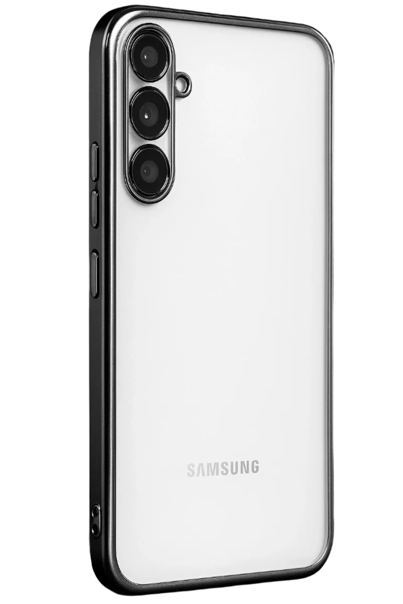 Newface Samsung Galaxy A34 5G Kılıf Razer Lensli Silikon - Siyah