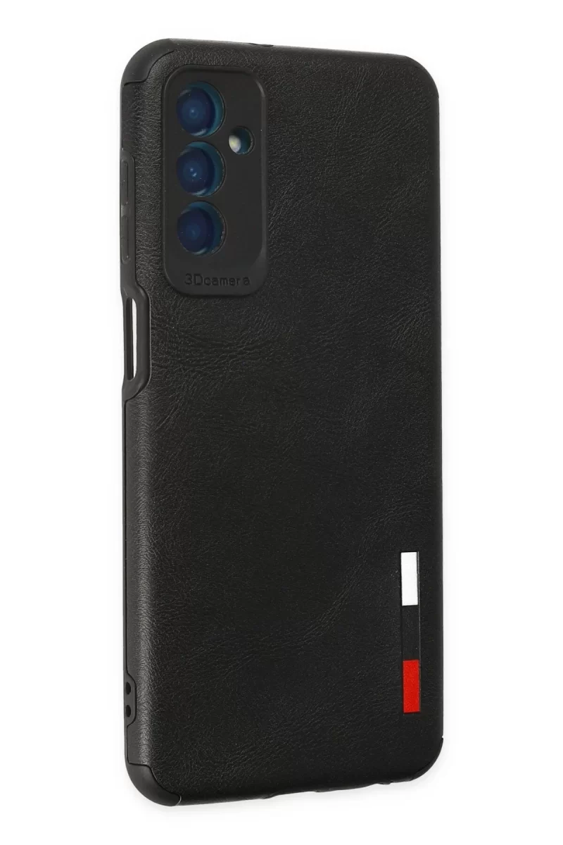 Newface Samsung Galaxy M13 Kılıf Loop Deri Silikon - Siyah