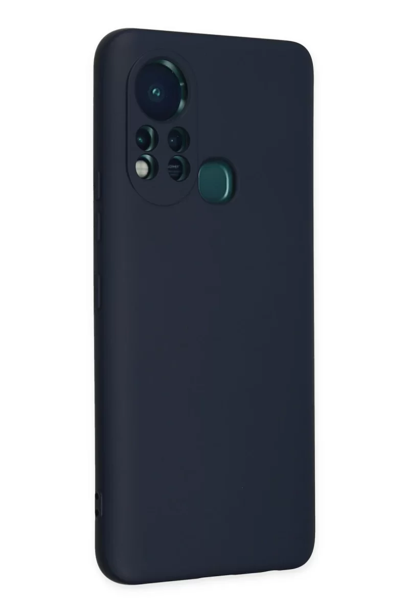 Newface İnfinix Hot 11s Kılıf Nano içi Kadife Silikon - Lacivert