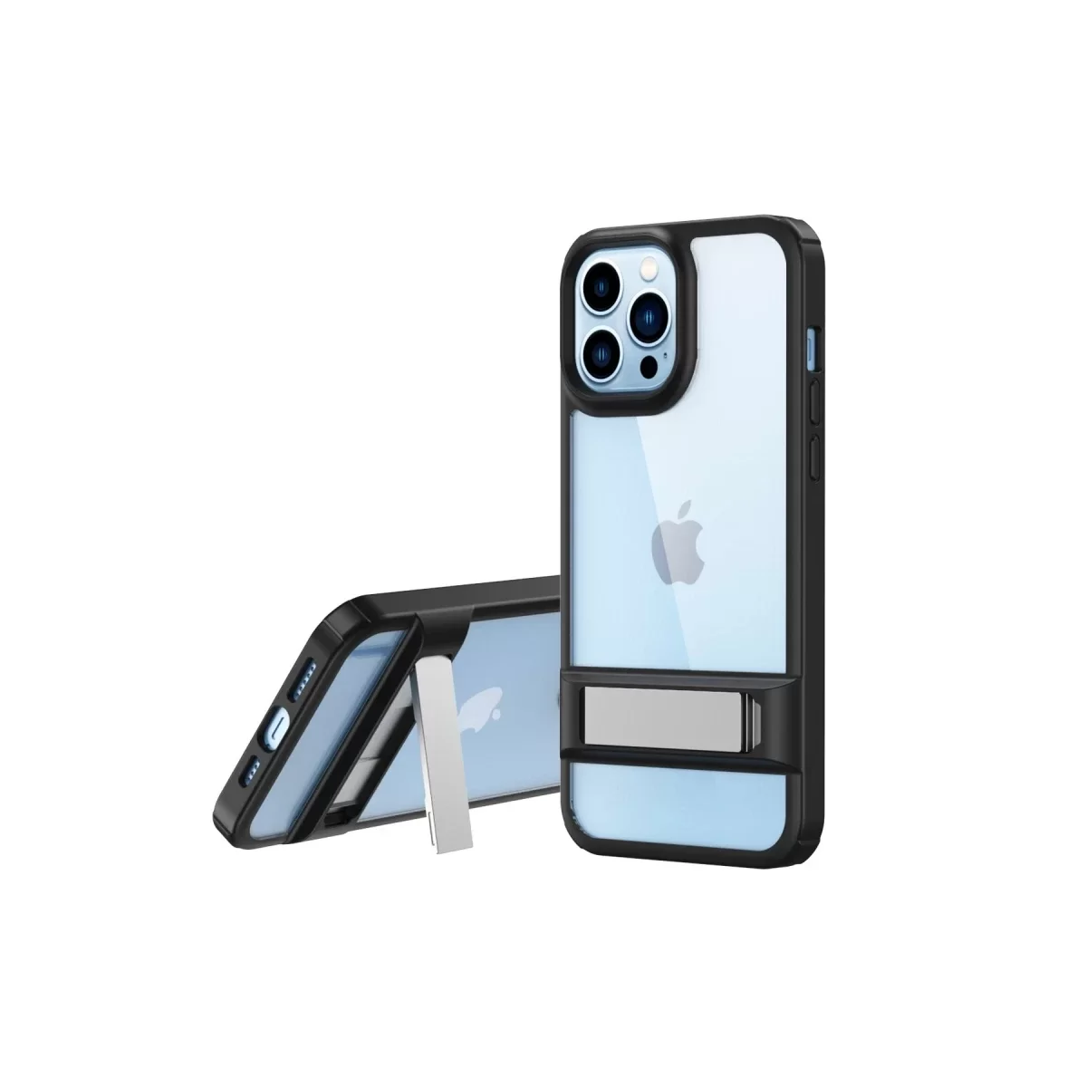 Newface Apple iPhone 13 Pro Kılıf Rolet Stand Kapak - Siyah