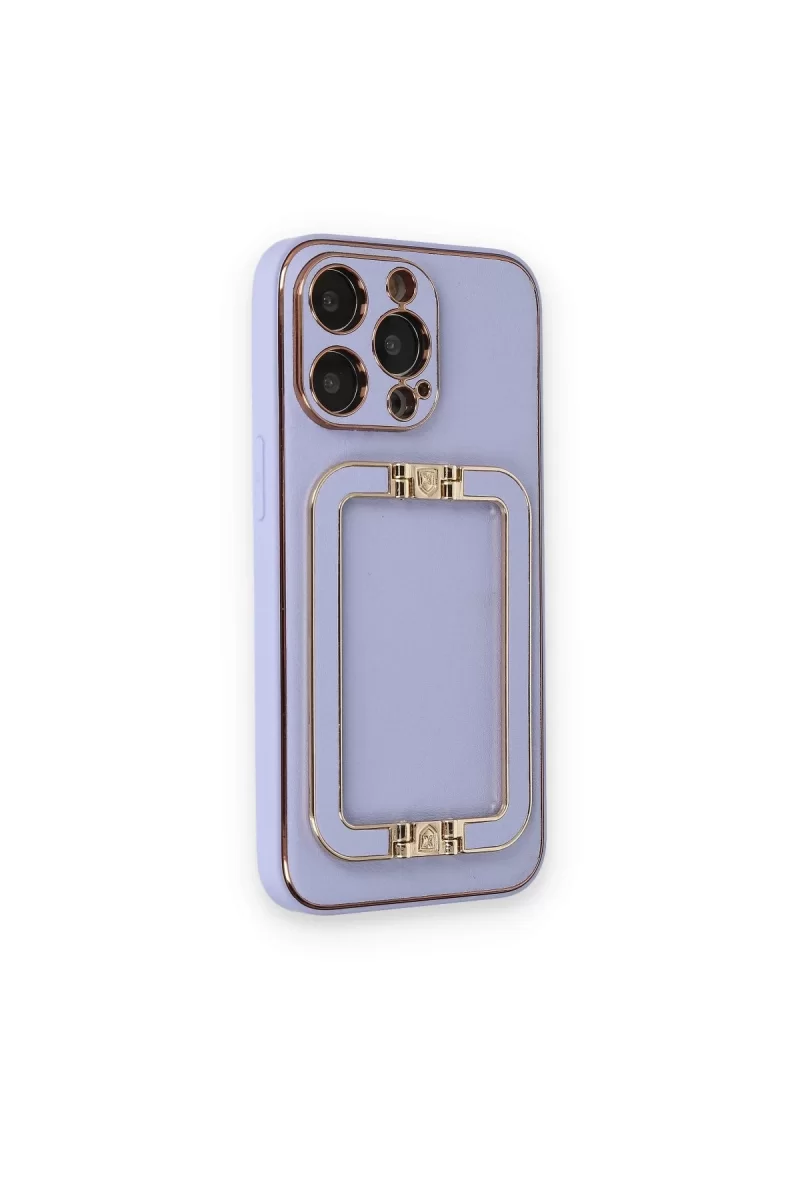Newface Apple iPhone 14 Pro Kılıf Coco Elit Kapak - Lila