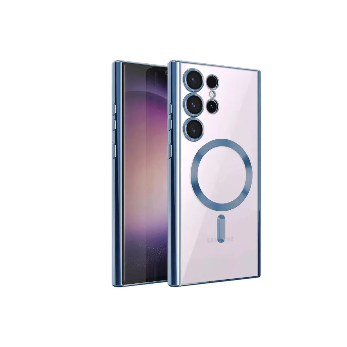 Newface Samsung Galaxy S22 Ultra Kılıf Kross Magneticsafe Kapak - Sierra Blue