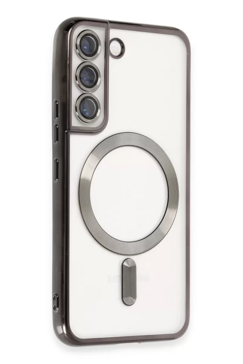 Newface Samsung Galaxy S22 Kılıf Kross Magneticsafe Kapak - Siyah