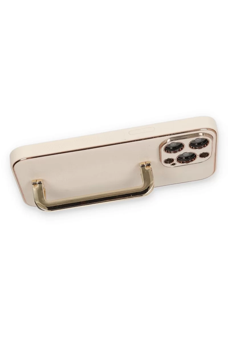 Newface Apple iPhone 14 Pro Kılıf Coco Elit Kapak - Gold