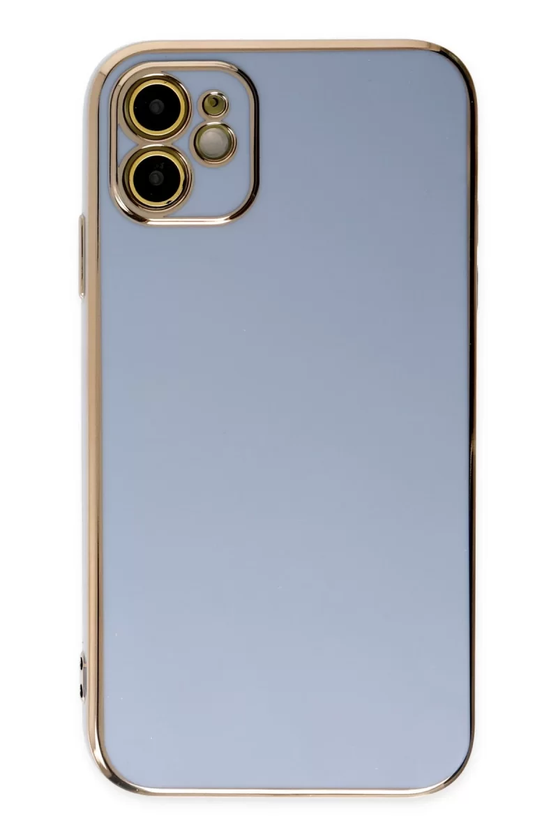Newface Apple iPhone 12 Kılıf Volet Silikon - Mavi