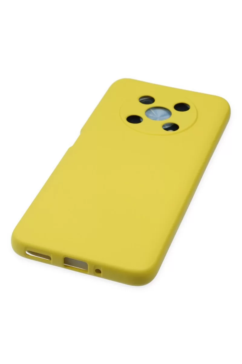 Newface Huawei Nova Y90 Kılıf Nano içi Kadife Silikon - Sarı