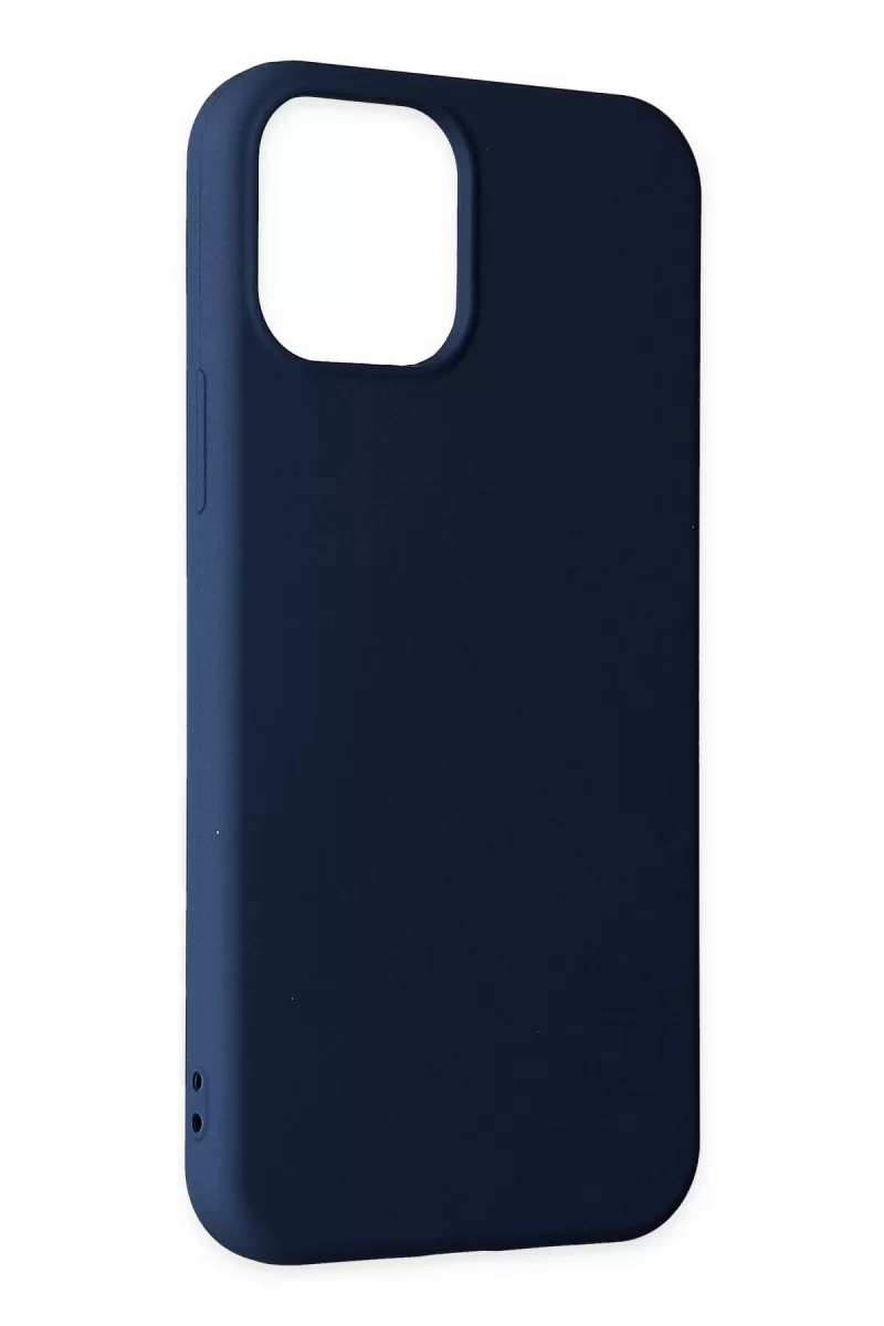Newface Apple iPhone 11 Pro Max Kılıf Nano içi Kadife Silikon - Lacivert