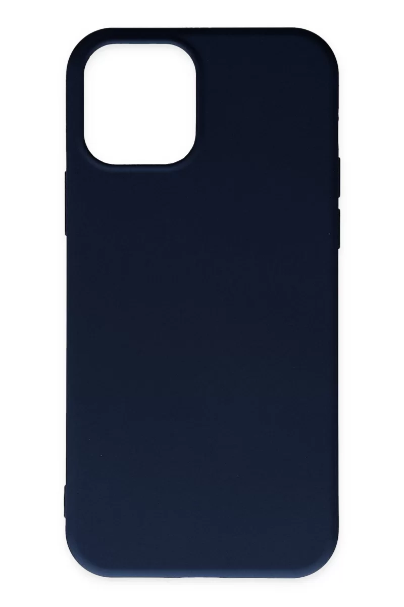 Newface Apple iPhone 11 Pro Max Kılıf Nano içi Kadife Silikon - Lacivert