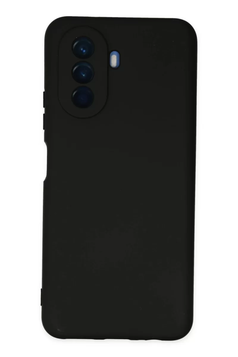Newface Huawei Nova Y70 Kılıf Nano içi Kadife Silikon - Siyah