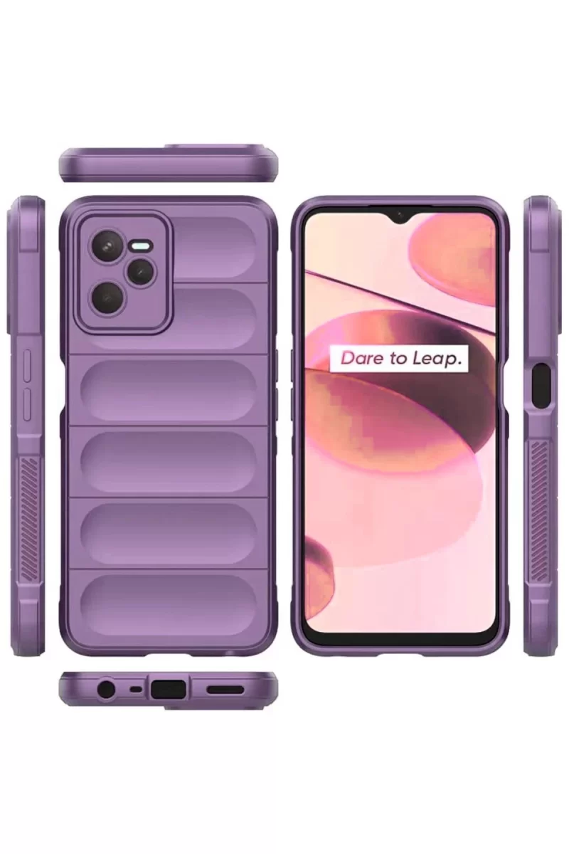 Newface Realme C35 Kılıf Optimum Silikon - Mor
