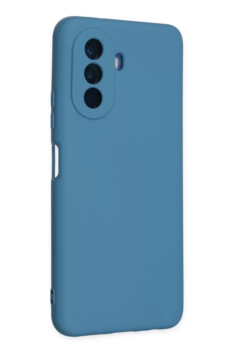 Newface Huawei Nova Y70 Kılıf Nano içi Kadife Silikon - Mavi
