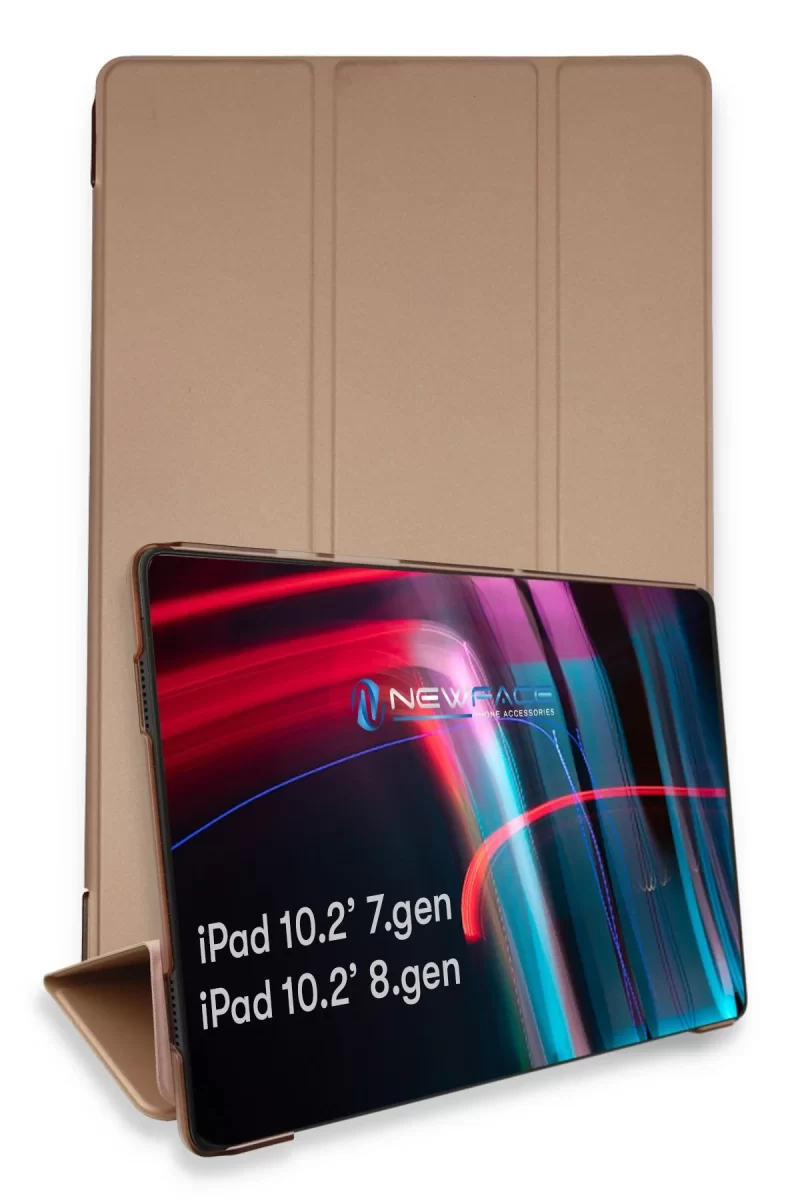 Newface Apple iPad 10.2 (7.nesil) Kılıf Tablet Smart Kılıf - Rose Gold