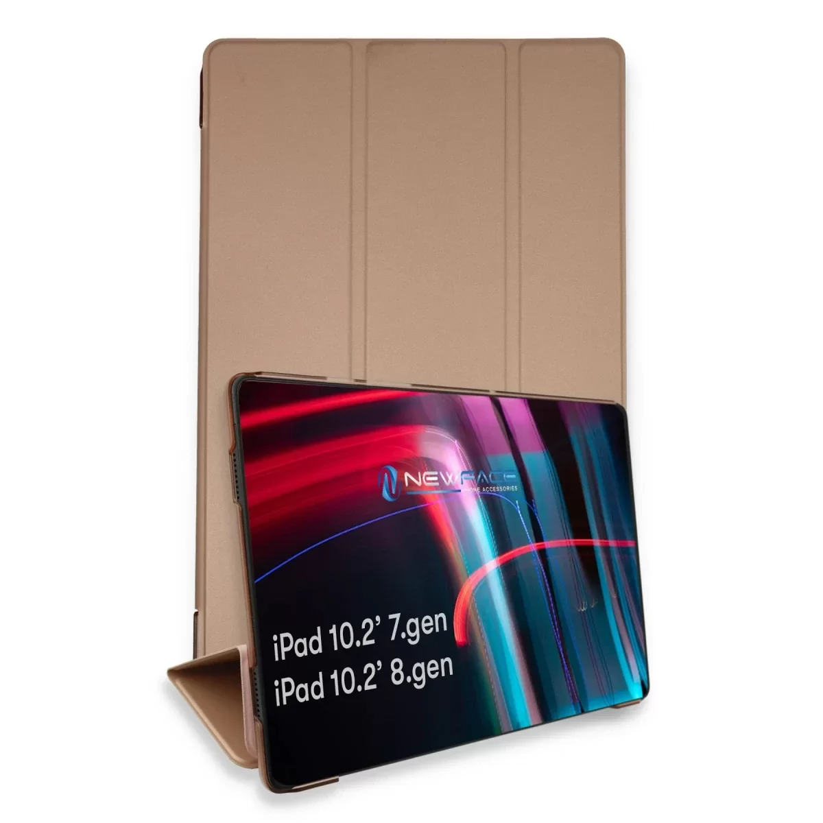 Newface Apple iPad 10.2 (7.nesil) Kılıf Tablet Smart Kılıf - Rose Gold