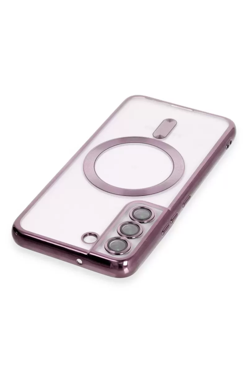 Newface Samsung Galaxy S22 Kılıf Kross Magneticsafe Kapak - Mor
