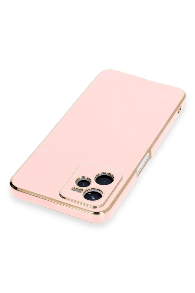 Newface Realme C35 Kılıf Volet Silikon - Pembe