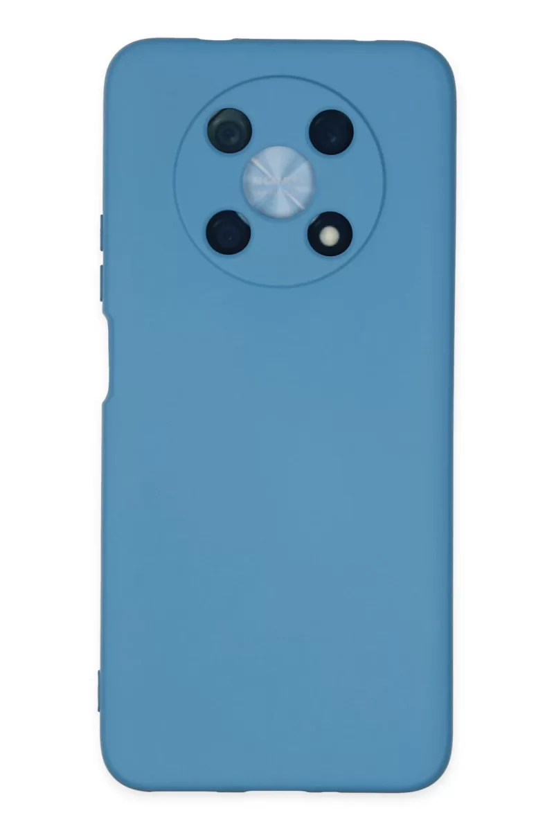 Newface Huawei Nova Y90 Kılıf Nano içi Kadife Silikon - Mavi