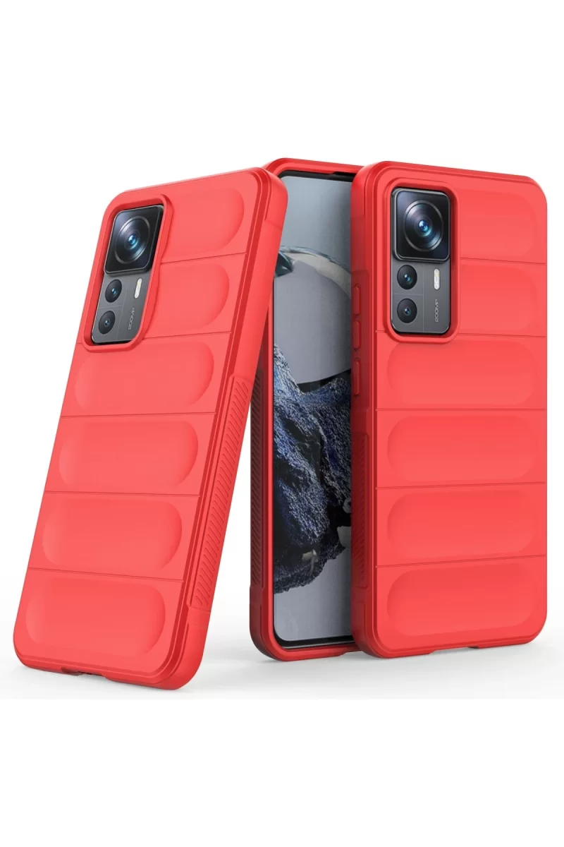 Newface Xiaomi Mi 12T Pro Kılıf Optimum Silikon - Kırmızı