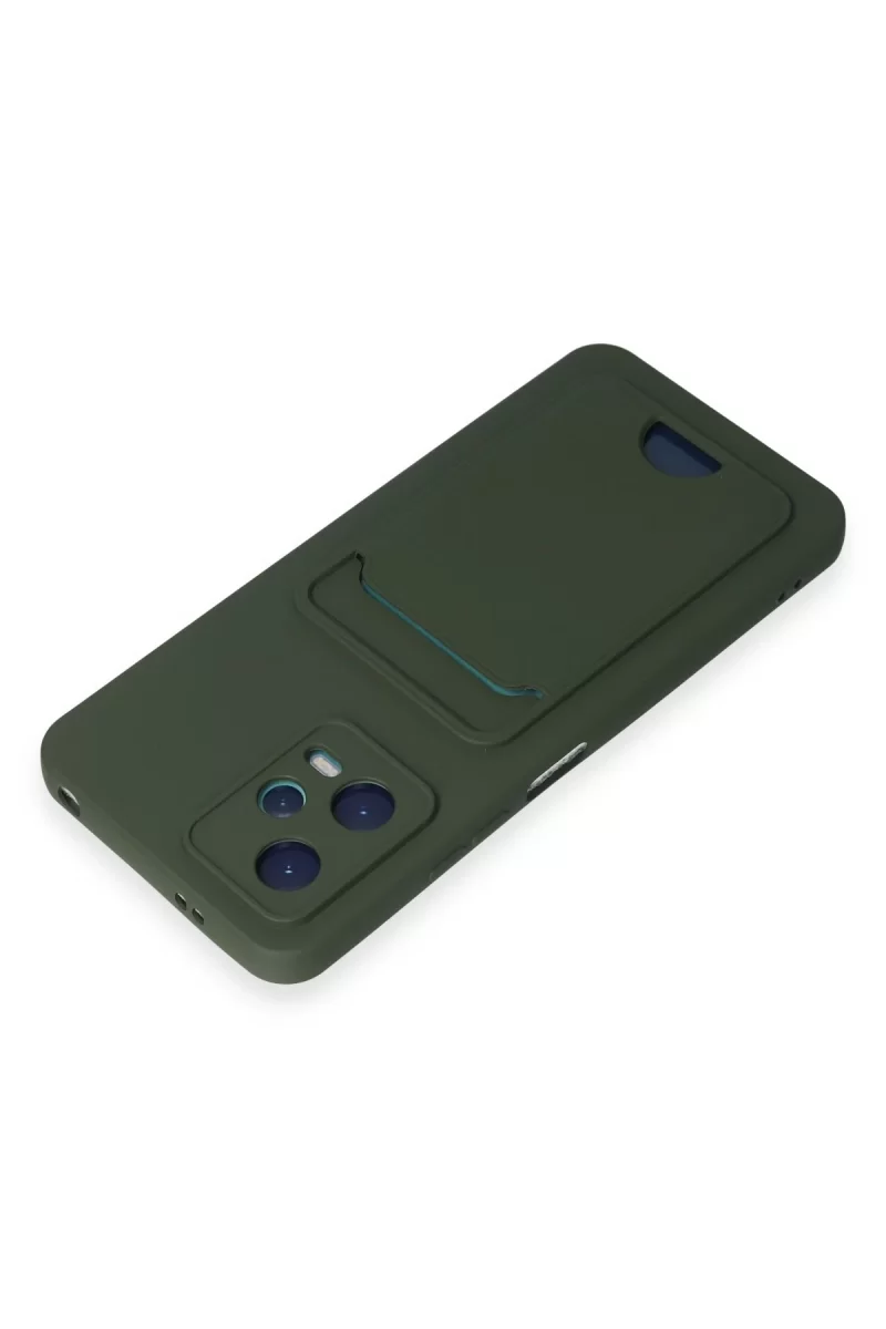 Newface Xiaomi Poco X5 5G Kılıf Kelvin Kartvizitli Silikon - Koyu Yeşil