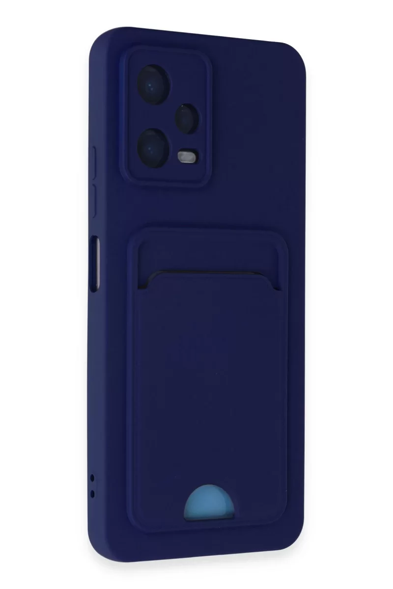 Newface Xiaomi Poco X5 5G Kılıf Kelvin Kartvizitli Silikon - Lacivert
