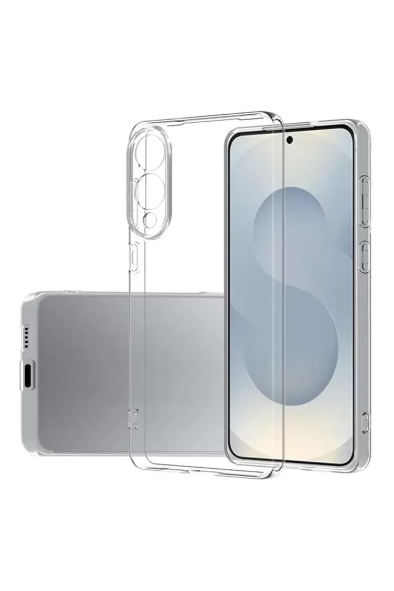 Newface Samsung Galaxy S25 Edge Kılıf Lüx Şeffaf Silikon