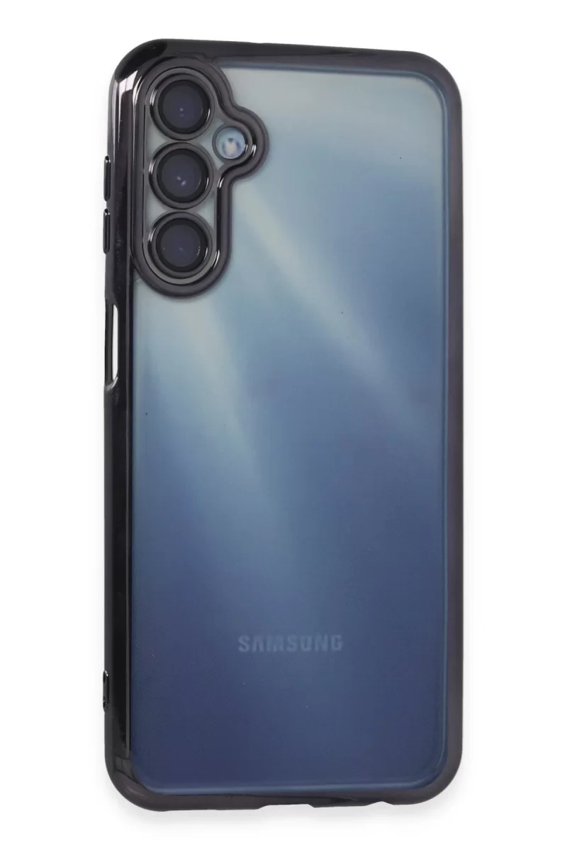 Newface Samsung Galaxy A35 5G Kılıf Razer Lensli Silikon - Mor