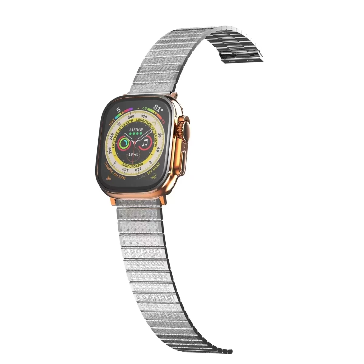 Newface Apple Watch 38mm Made Metal Kordon - Gümüş