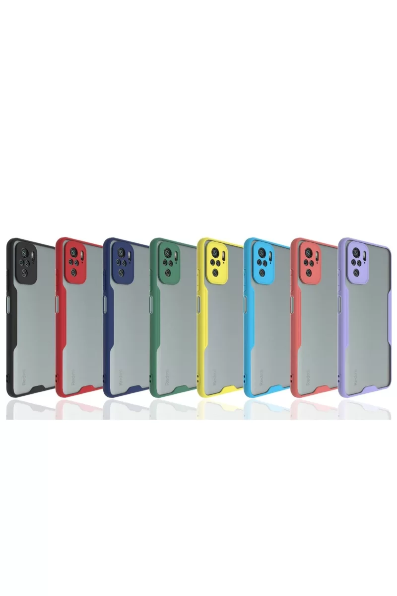 Newface Xiaomi Redmi Note 10 Kılıf Platin Silikon - Sarı