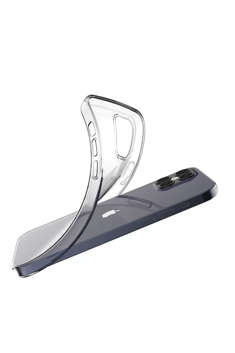 Newface Apple iPhone 12 Pro Max Kılıf Lüx Şeffaf Silikon