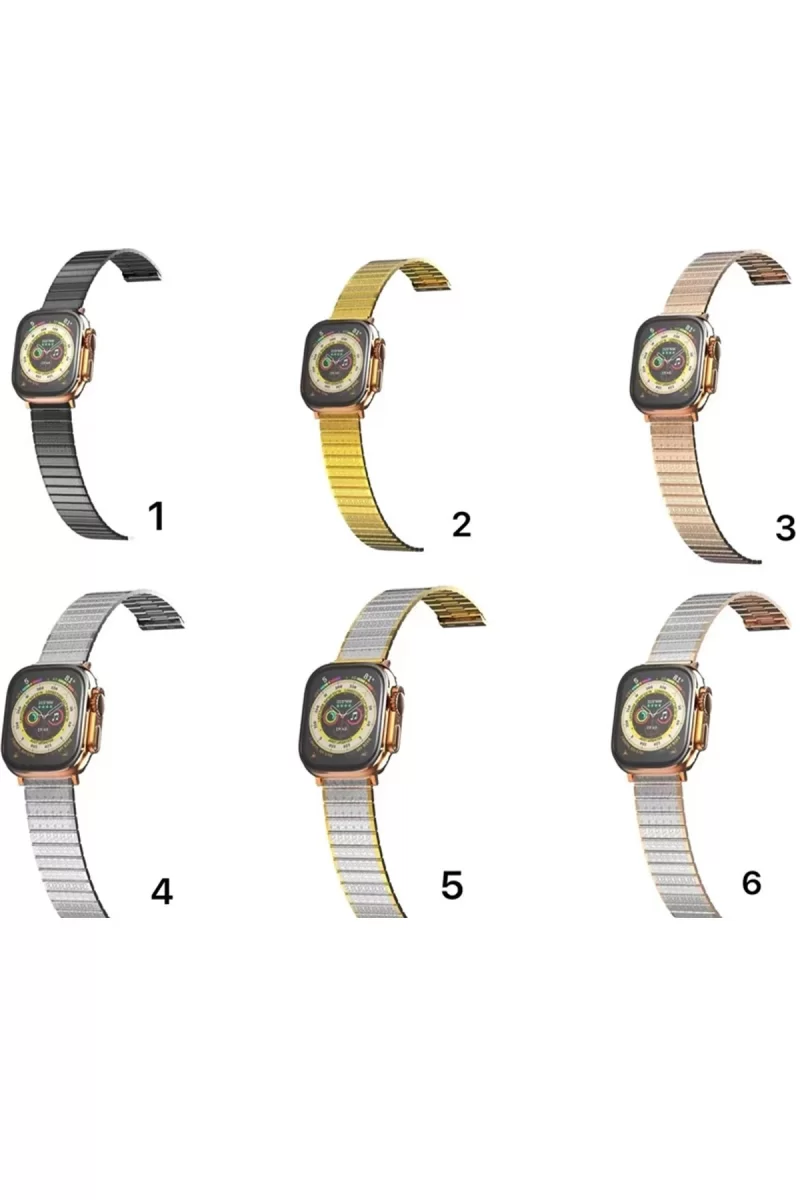 Newface Apple Watch 38mm Made Metal Kordon - Gümüş-Gold